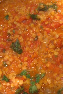 Lentil veg soup